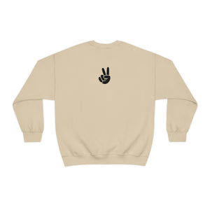 Allergic to Negative Energy. This sweatshirt is a statement to the world that you are not letting the negativity get to you. The peace sign on the back is a reminder of a positive message. peace, positivity clothing, good vibes sweatshirt