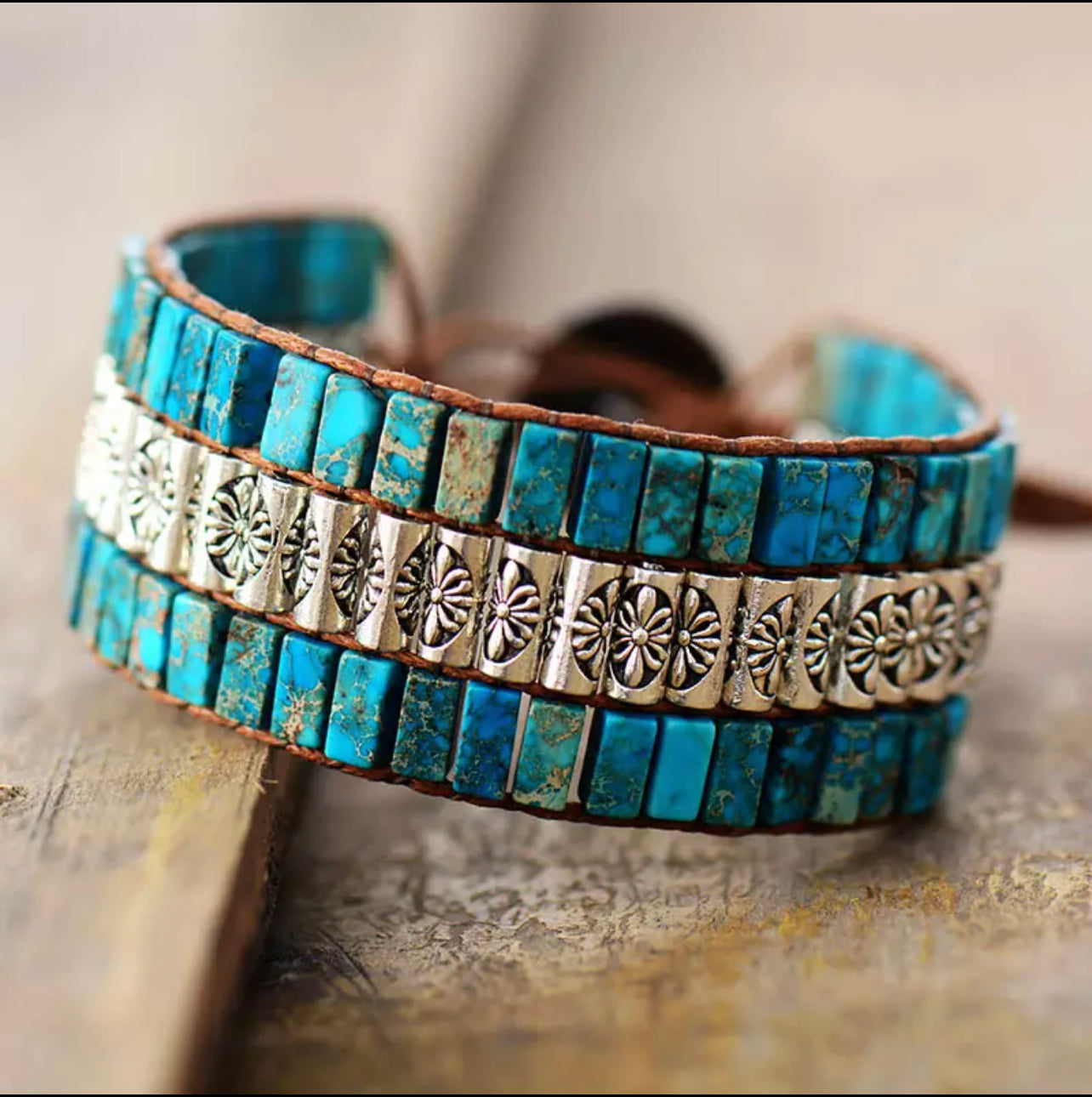Handmade Wrap Turquoise Bracelet