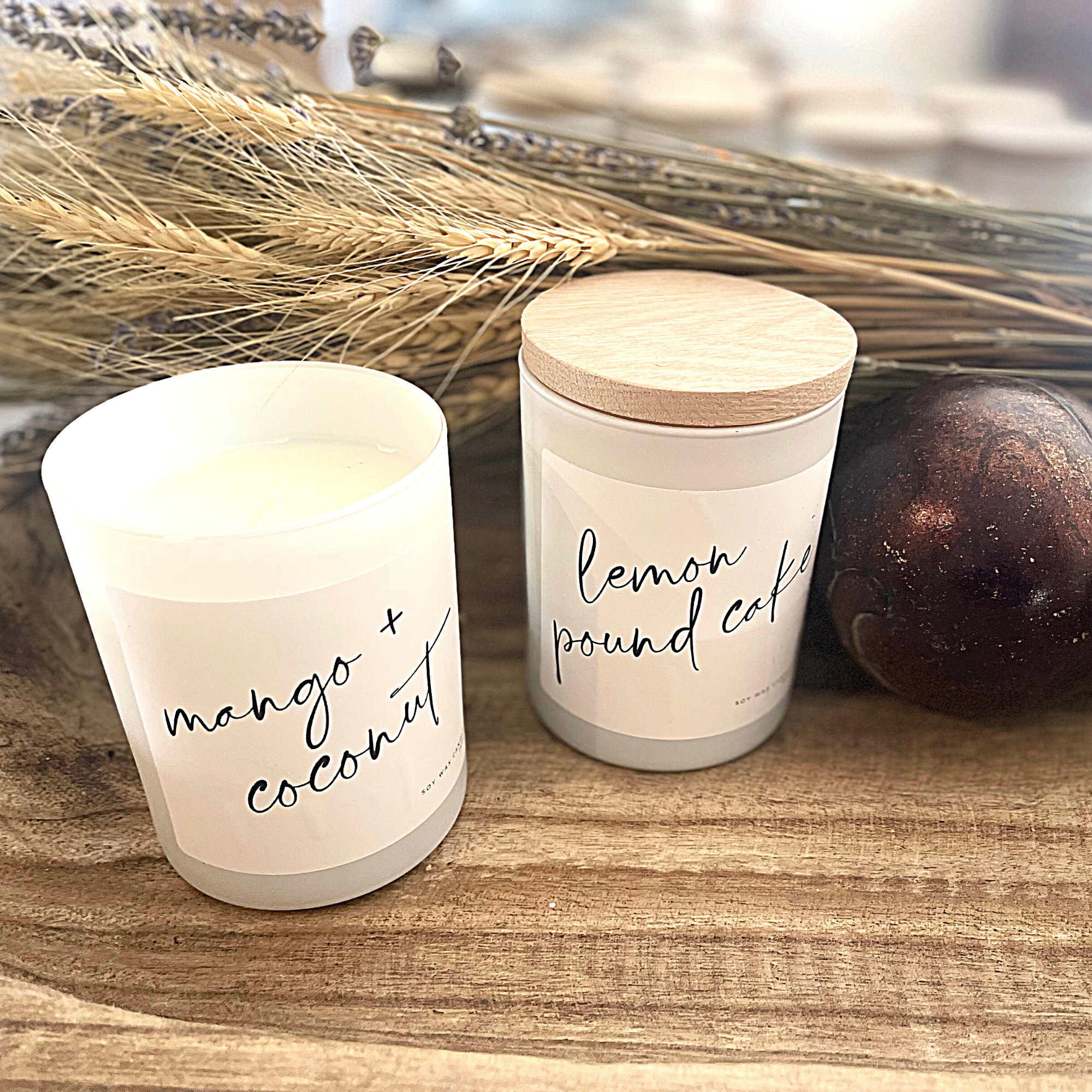 This soy candle is a tropical blend of mango, coconut, and tropical fruit notes. It's like sitting on the beach with your favorite tropical drink. These soy candles are made with 100% soy wax. Soy wax burns clean, is biodegradable, and is known for its great scent throw. mango and coconut candle  yummy scented candle  candle for the home  candle  soy candles